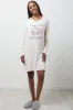 Long Sleeve Sleepshirt Cream sold by Ackermas