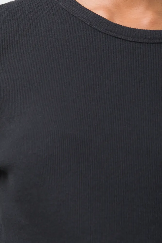 Rib T-Shirt Black sold by Ackermas product image thumbnail 4