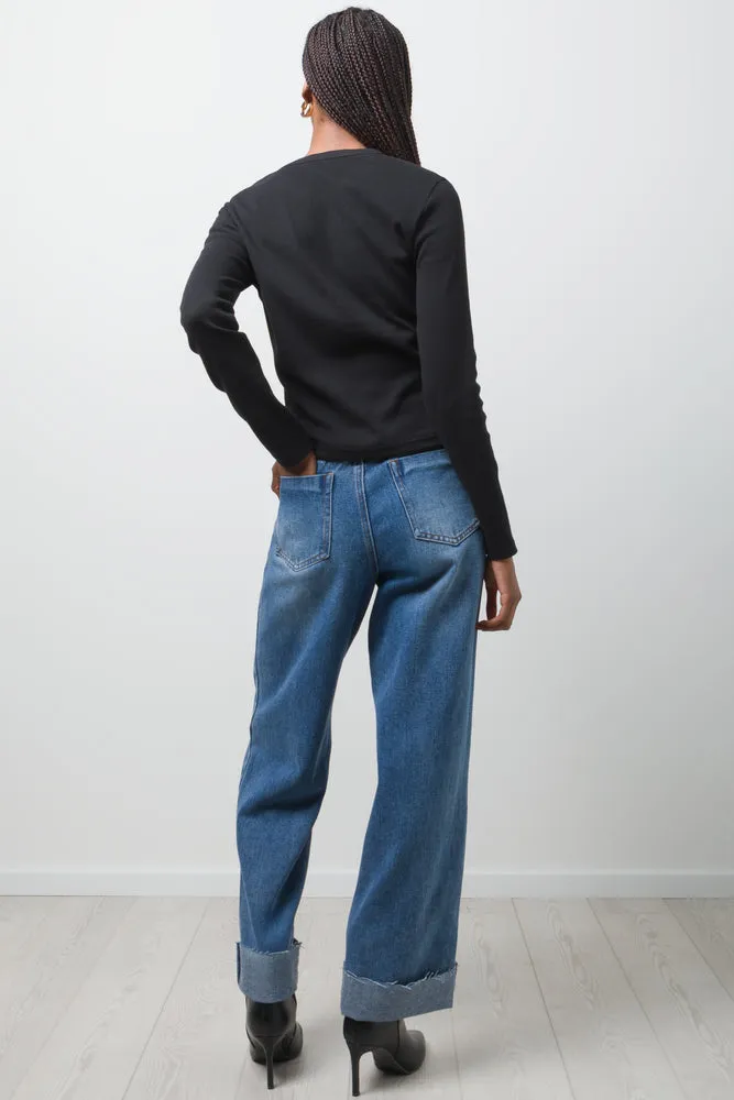 Rib T-Shirt Black sold by Ackermas product image thumbnail 3