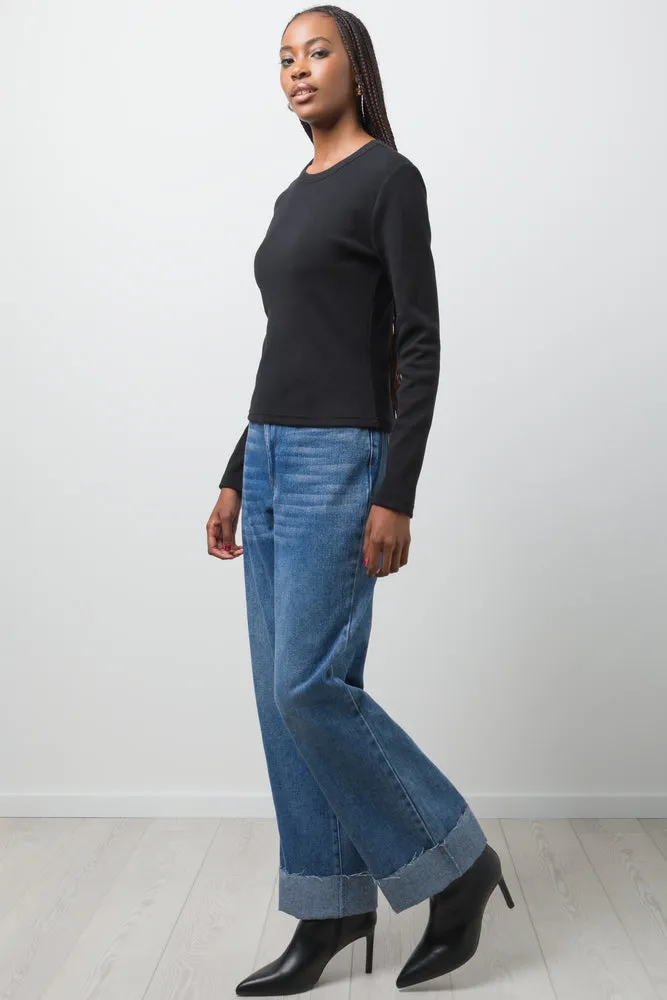 Rib T-Shirt Black sold by Ackermas product image thumbnail 2