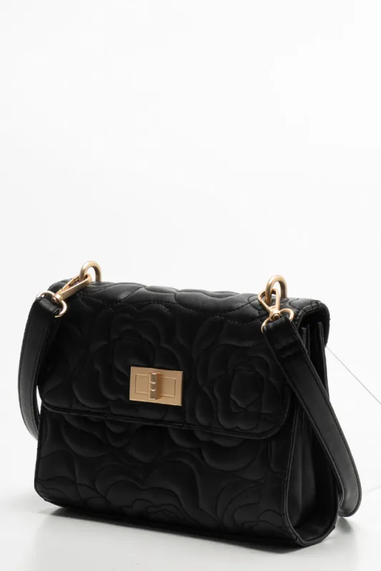 Quilted Clutch Bag Black sold by Ackermas