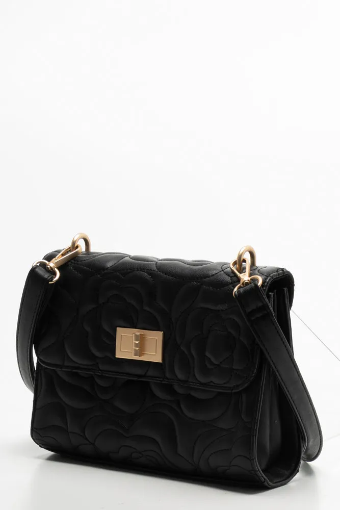 Quilted Clutch Bag Black sold by Ackermas