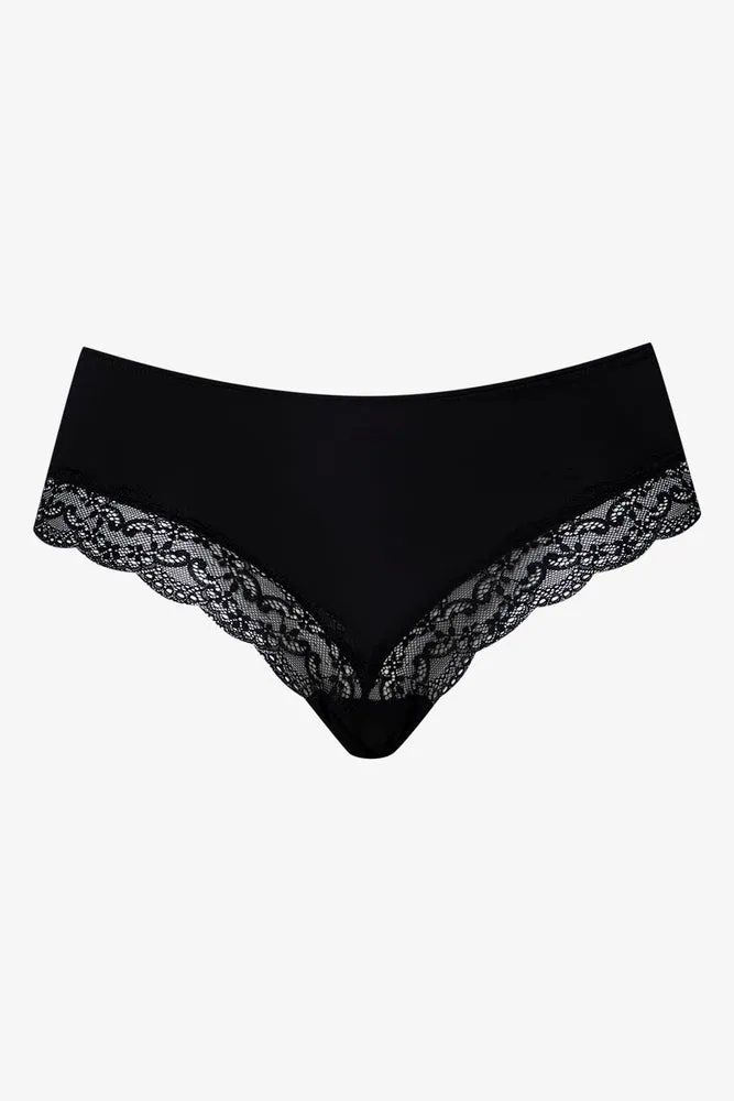 3 Pack Lace Trim Brazilian Panties Black sold by Ackermas product image thumbnail 3