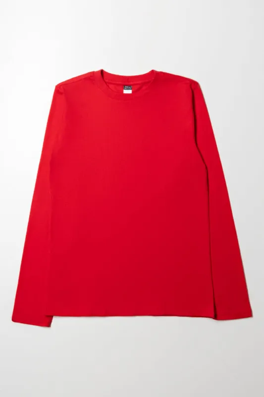 Long Sleeve T-Shirt Red sold by Ackermas