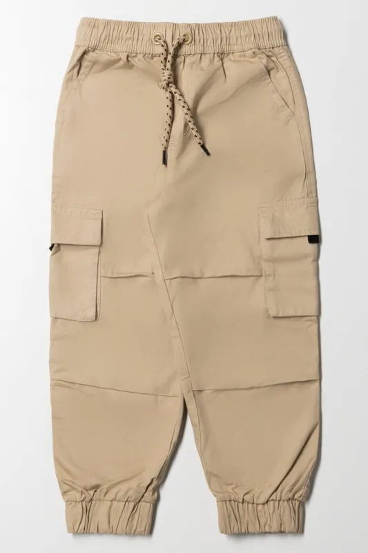 Jogger Cargo Pants Natural sold by Ackermas