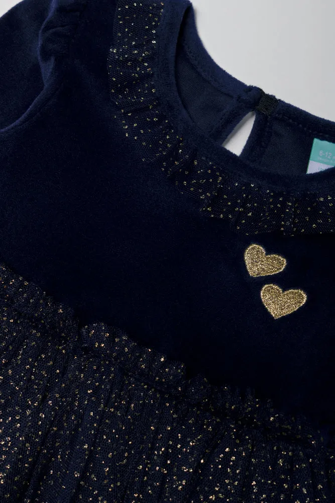 Long Sleeve Dress Navy sold by Ackermas product image thumbnail 2