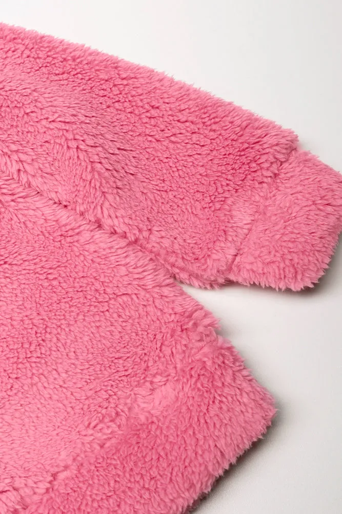 Fleece Hoodie Pink sold by Ackermas product image thumbnail 2