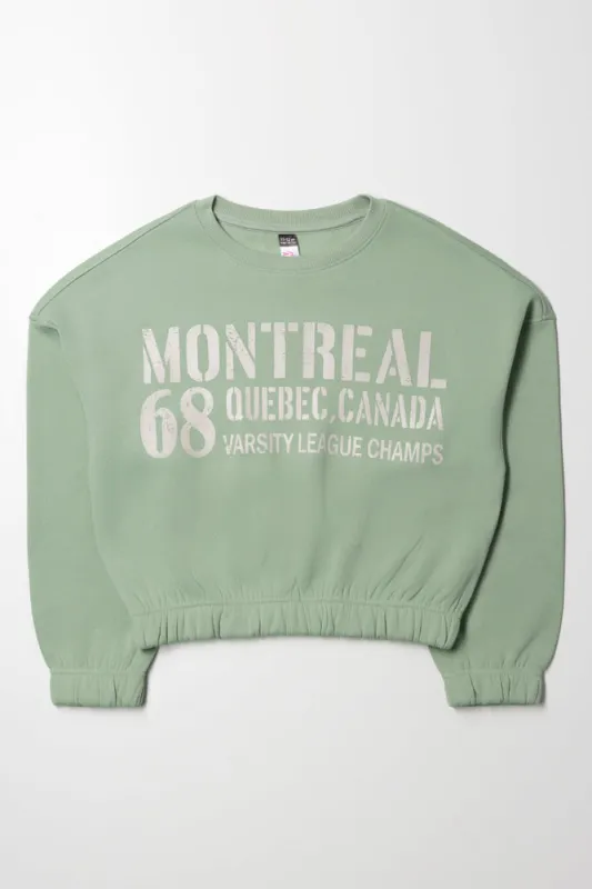 Crew Neck Tracktop Green sold by Ackermas