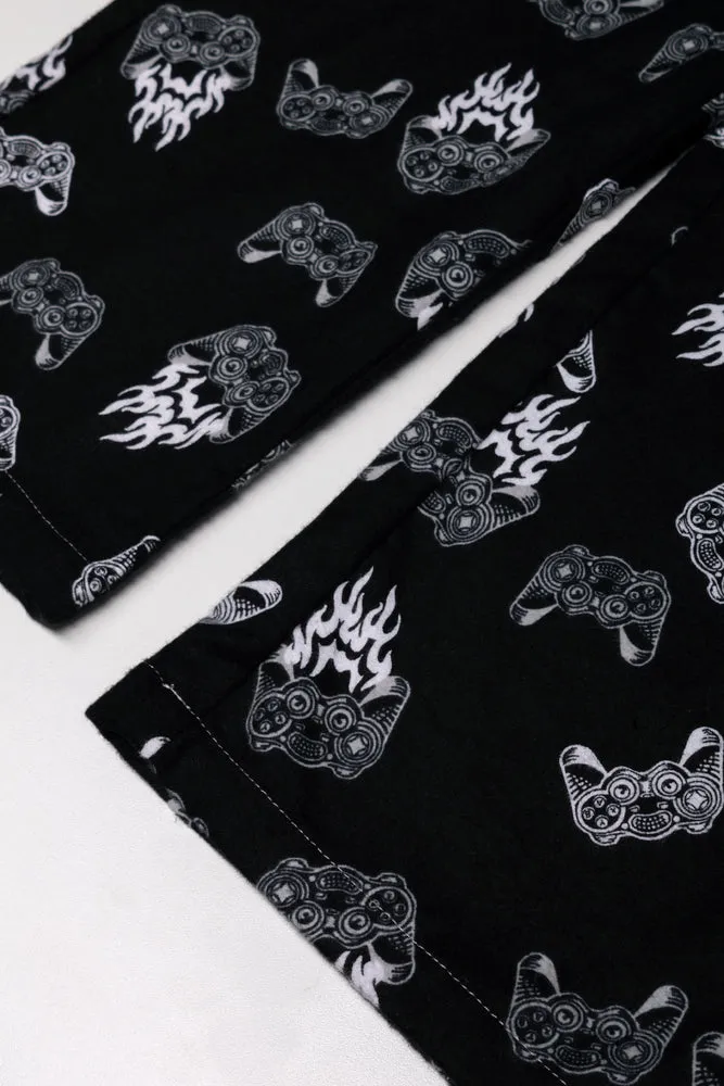 Long Sleeve Flannel Pyjama Set Grey sold by Ackermas product image thumbnail 3