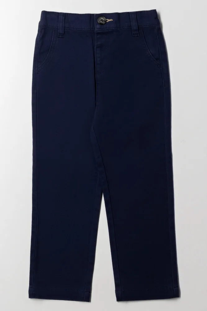 Slim Fit Chino Pants Navy sold by Ackermas