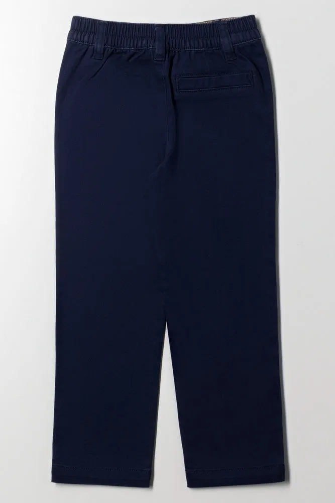 Slim Fit Chino Pants Navy sold by Ackermas product image thumbnail 3