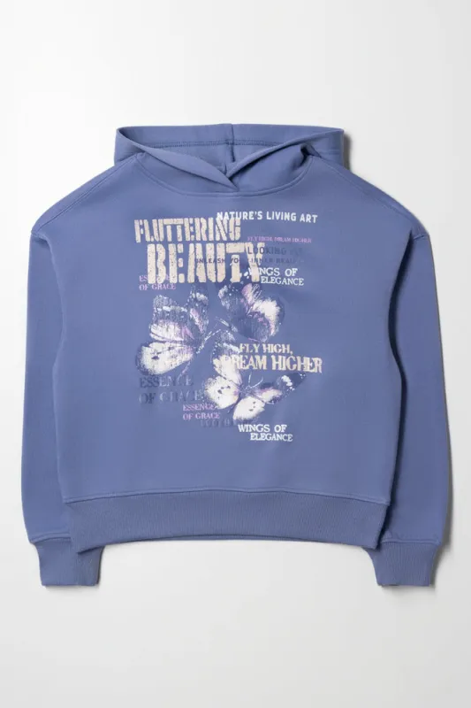 Butterfly Hooded Tracktop Blue sold by Ackermas