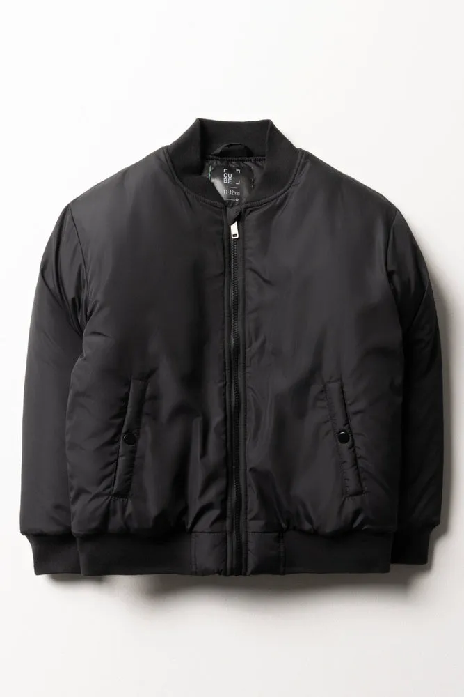 Bomber Puffer Jacket Black sold by Ackermas