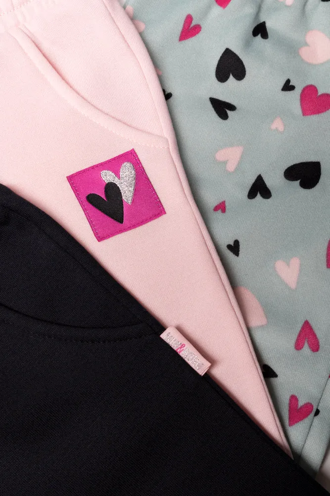 3 Pack Heart Trackpants Black, Green And Pink sold by Ackermas product image thumbnail 2