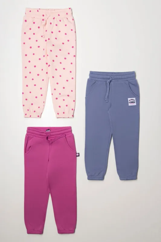 3 Pack Trackpants Blue, Pink And Purple sold by Ackermas