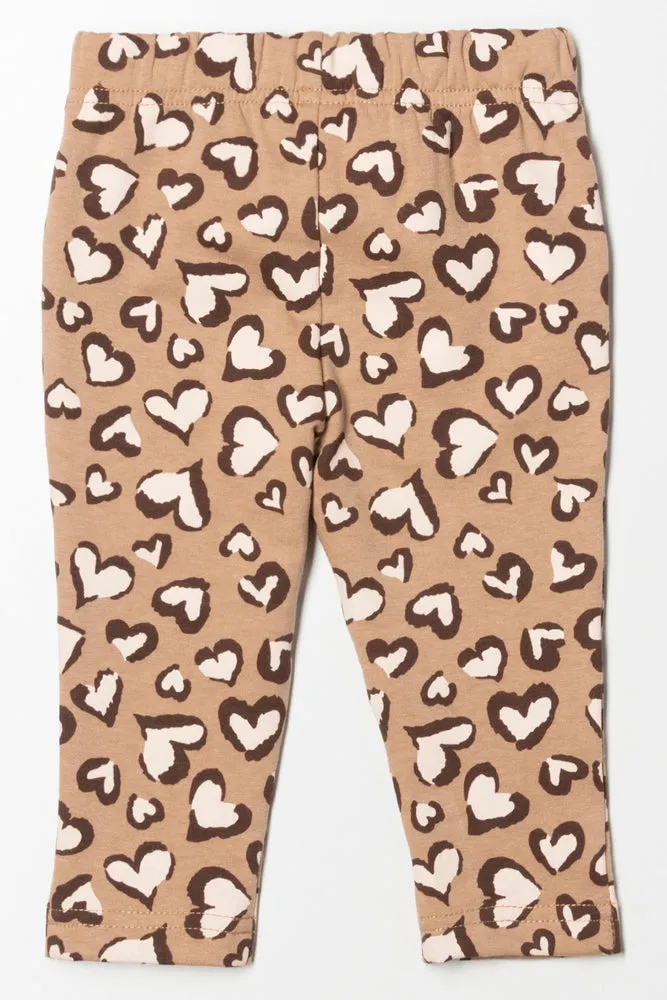 Fleece Leggings Natural sold by Ackermas product image thumbnail 3