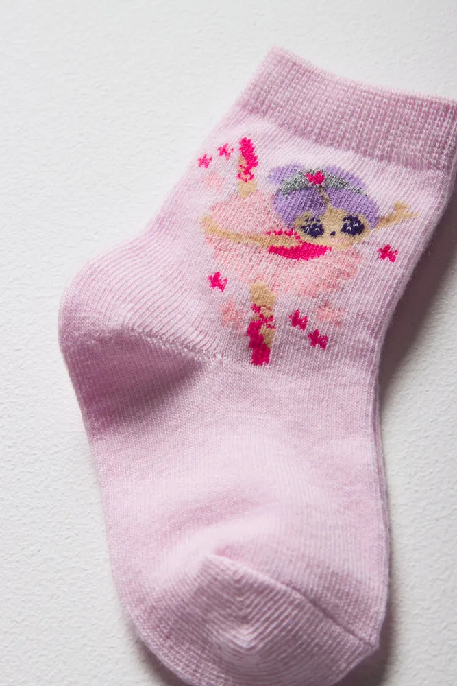 3 Pack Ballerina Socks Pink sold by Ackermas product image thumbnail 3