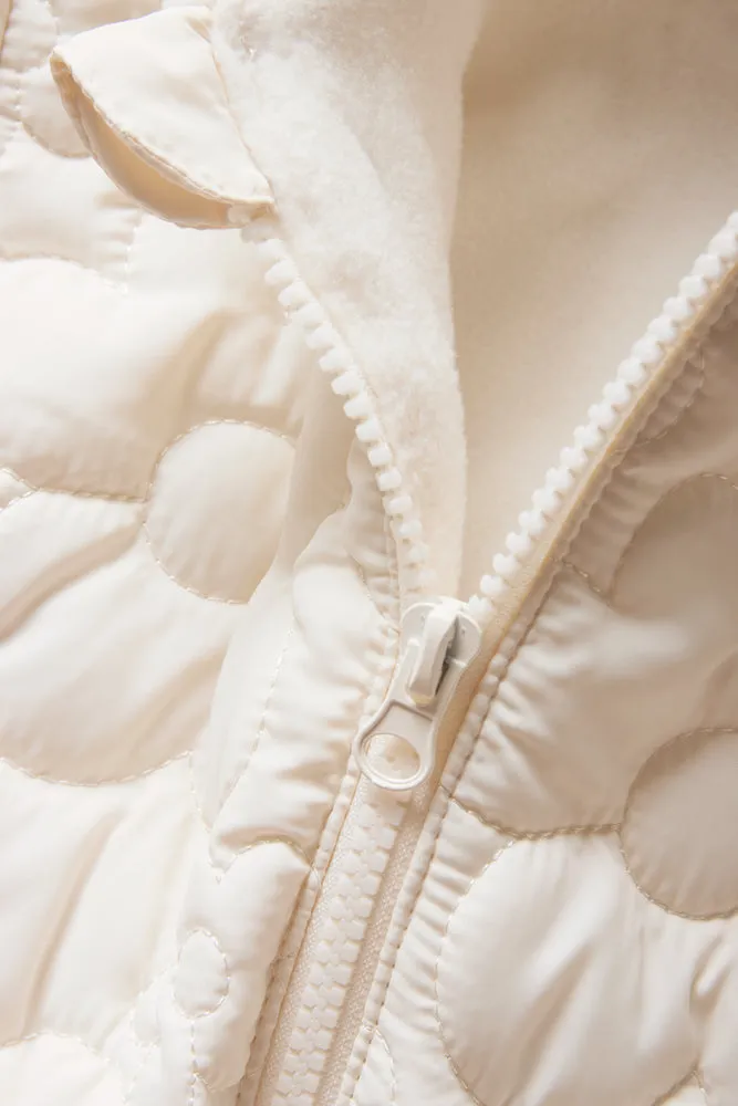 Quilted Puffer Jacket White sold by Ackermas product image thumbnail 2