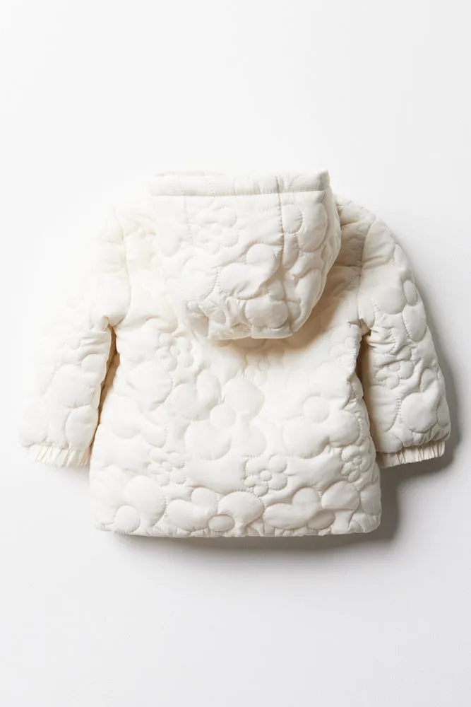 Quilted Puffer Jacket White sold by Ackermas product image thumbnail 3