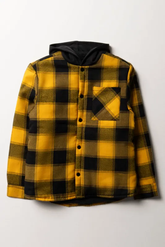 Check Shacket Black And Yellow sold by Ackermas