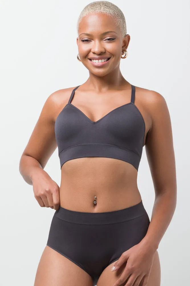 3 Pack Seamfree Briefs Dark Grey, Natural And Black sold by Ackermas