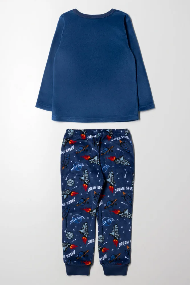 Space Long Sleeve Pyjamas Blue sold by Ackermas product image thumbnail 4