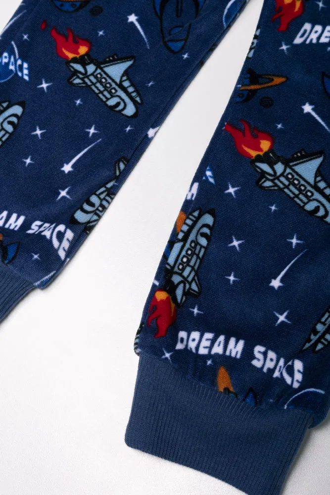 Space Long Sleeve Pyjamas Blue sold by Ackermas product image thumbnail 3