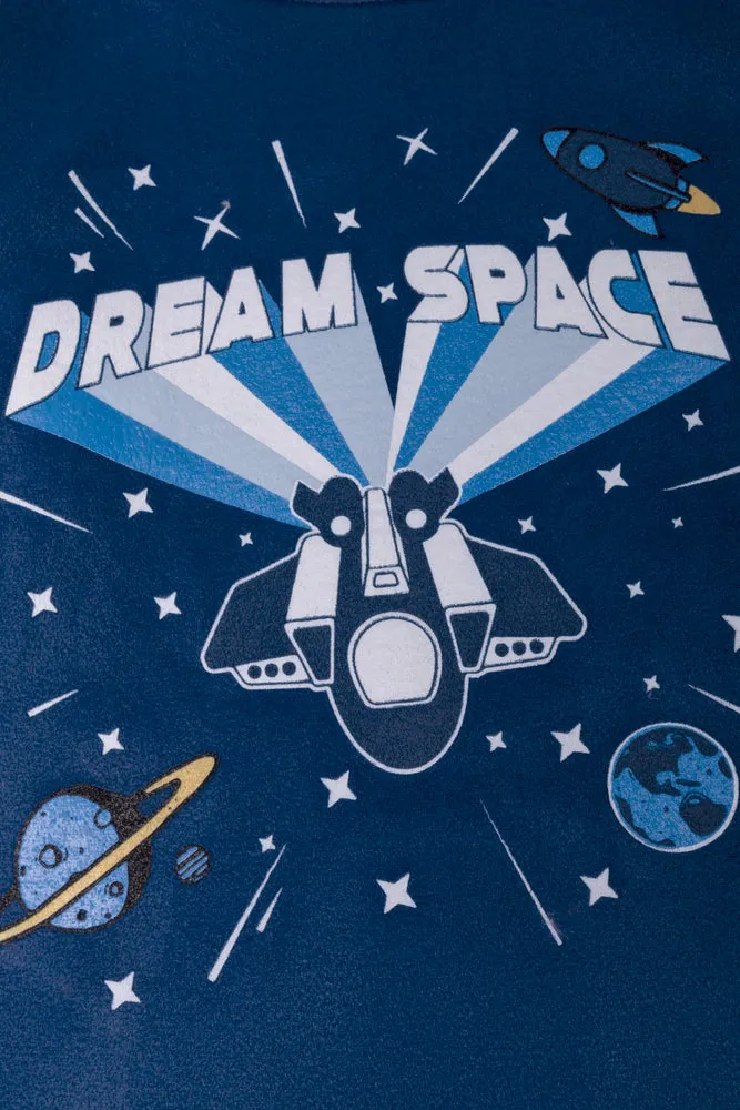 Space Long Sleeve Pyjamas Blue sold by Ackermas product image thumbnail 2