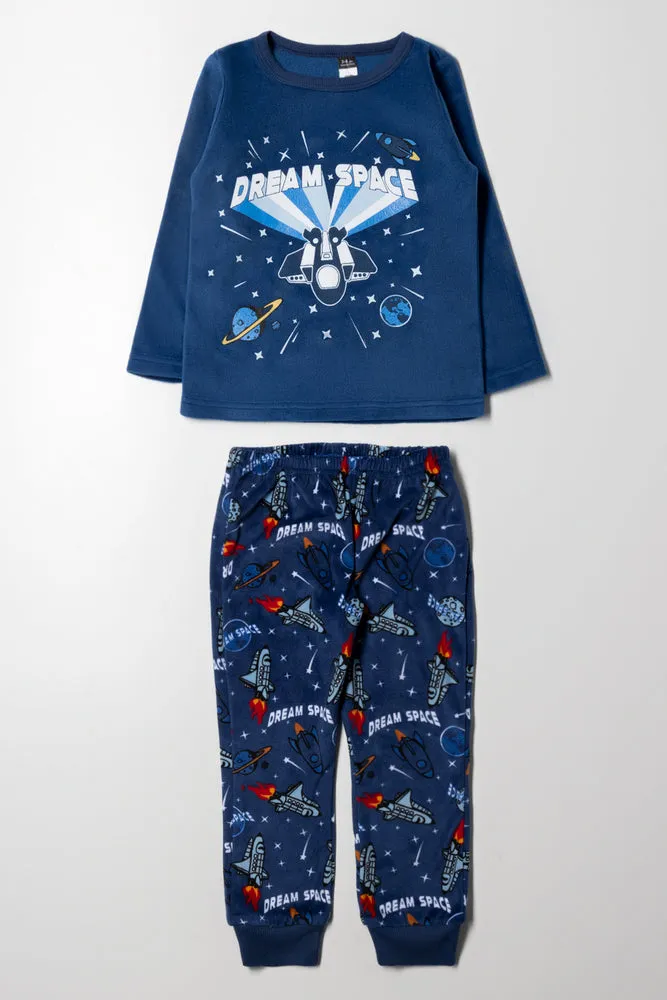 Space Long Sleeve Pyjamas Blue sold by Ackermas