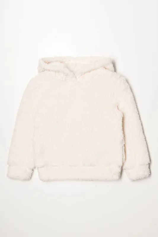 Fleece Hoodie Cream sold by Ackermas