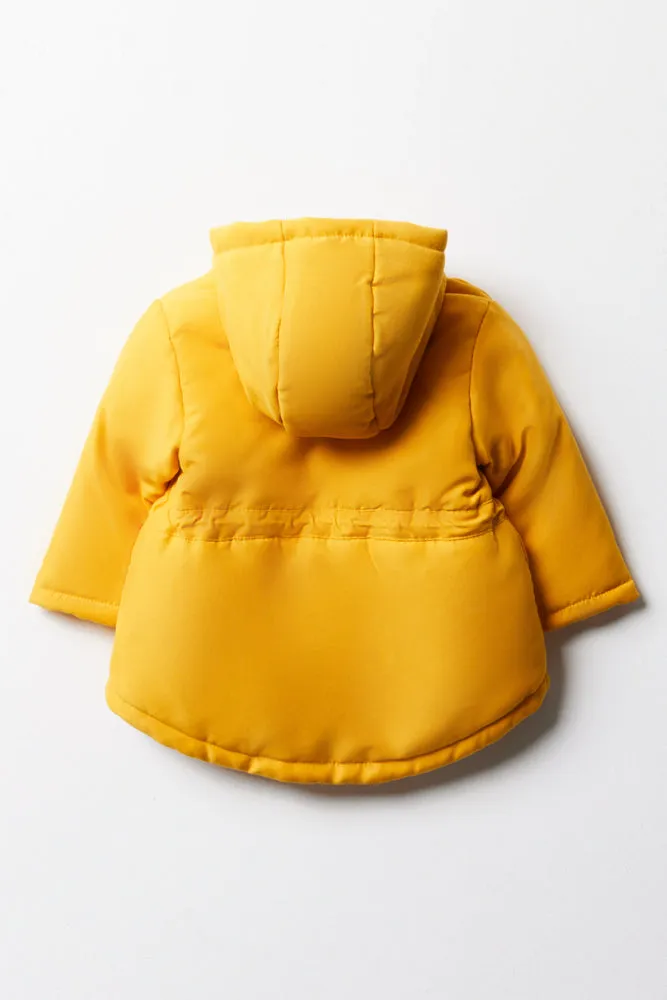 Hooded Parka Jacket Yellow sold by Ackermas product image thumbnail 3