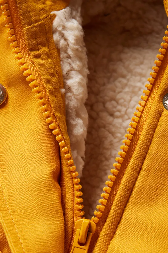 Hooded Parka Jacket Yellow sold by Ackermas product image thumbnail 2