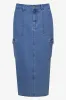 Denim Utility Skirt Mid Blue sold by Ackermas