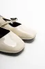 Ankle Strap Mini Block Heel Cream sold by Ackermas