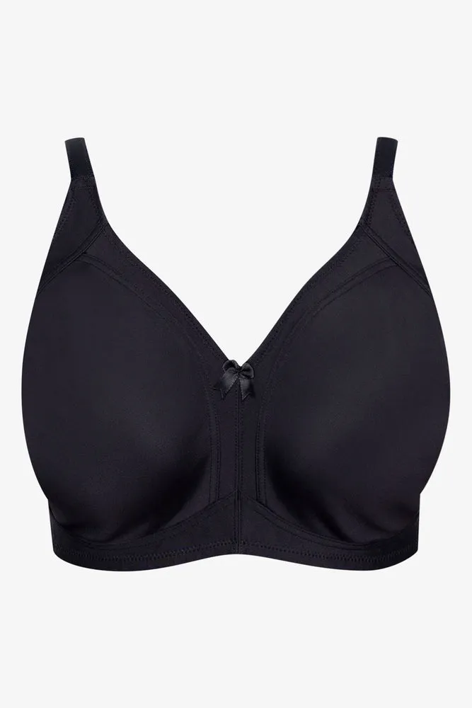 Plus Size 2 Pack Non Padded Wire Free Bras Black And Natural sold by Ackermas product image thumbnail 3