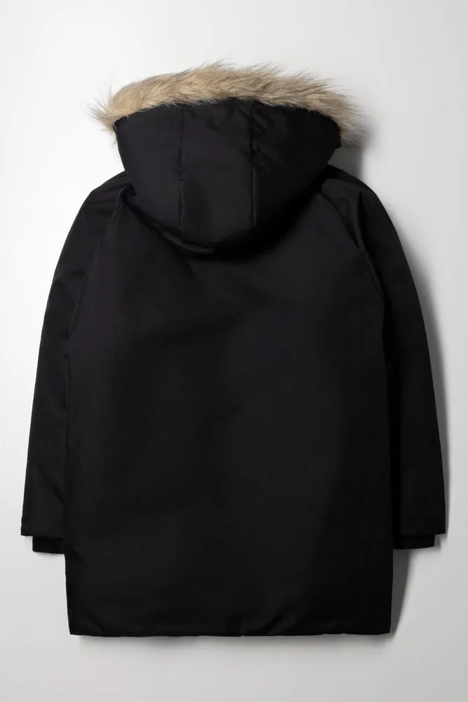 Puffer Parka Jacket Black sold by Ackermas product image thumbnail 3