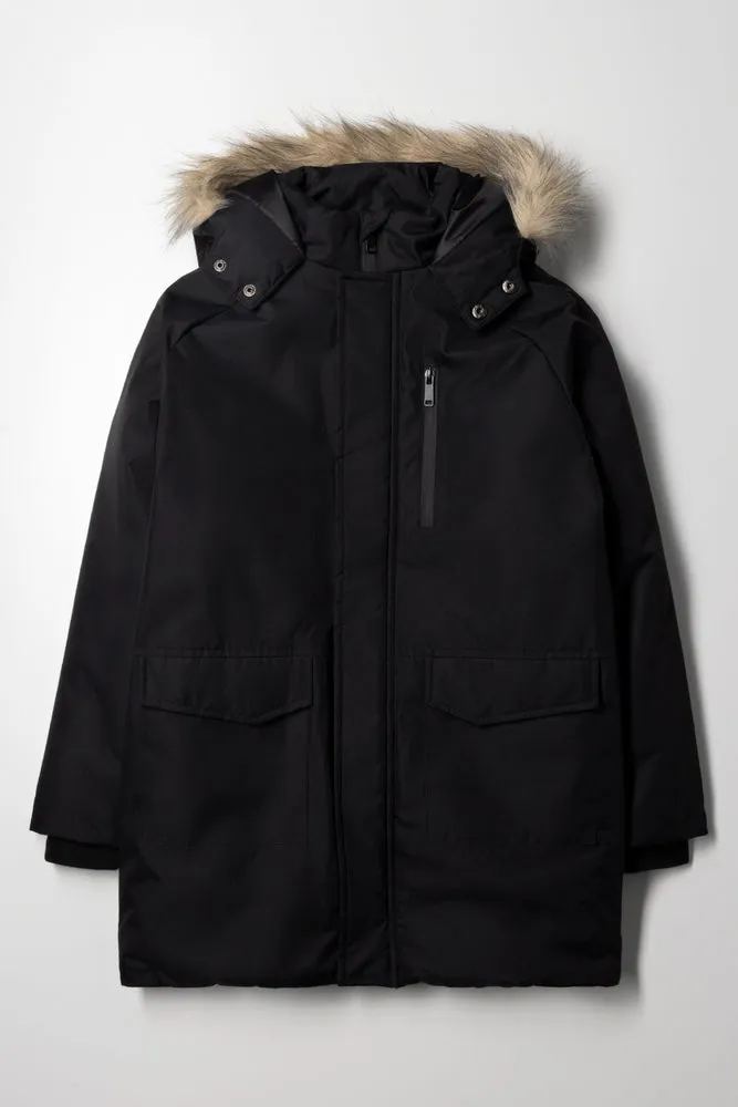 Puffer Parka Jacket Black sold by Ackermas