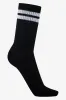 Stripe 3 Pack Crew Socks Black, White And Grey sold by Ackermas