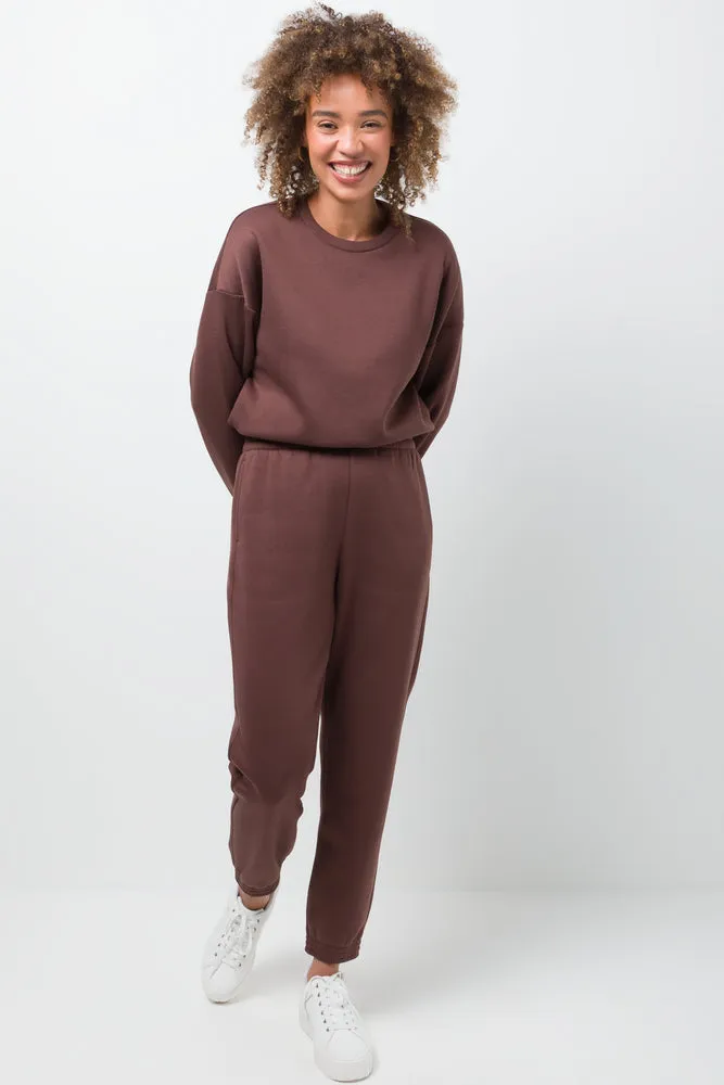 Fleece Joggers Brown sold by Ackermas