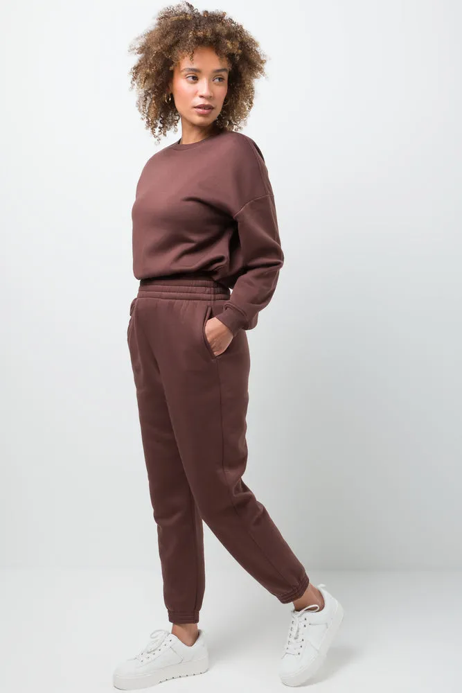 Fleece Joggers Brown sold by Ackermas product image thumbnail 3