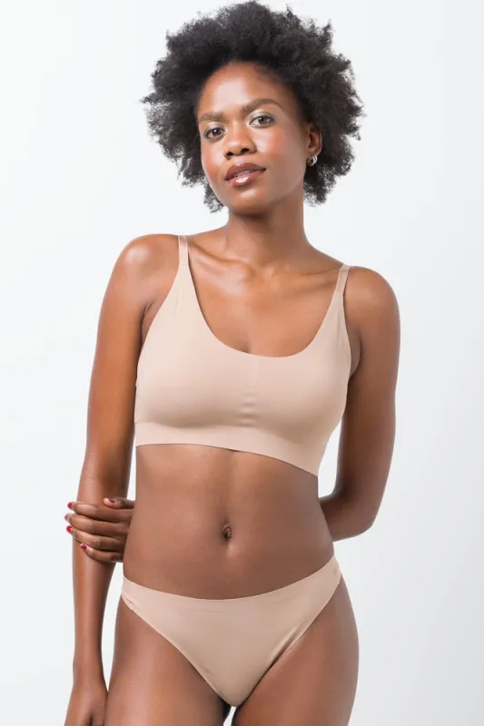 Bonded Bralette Natural sold by Ackermas