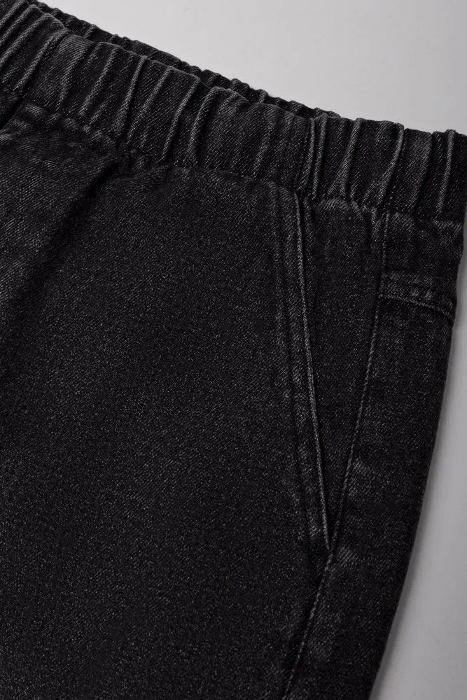 Cargo Denim Skirt Black sold by Ackermas product image thumbnail 3