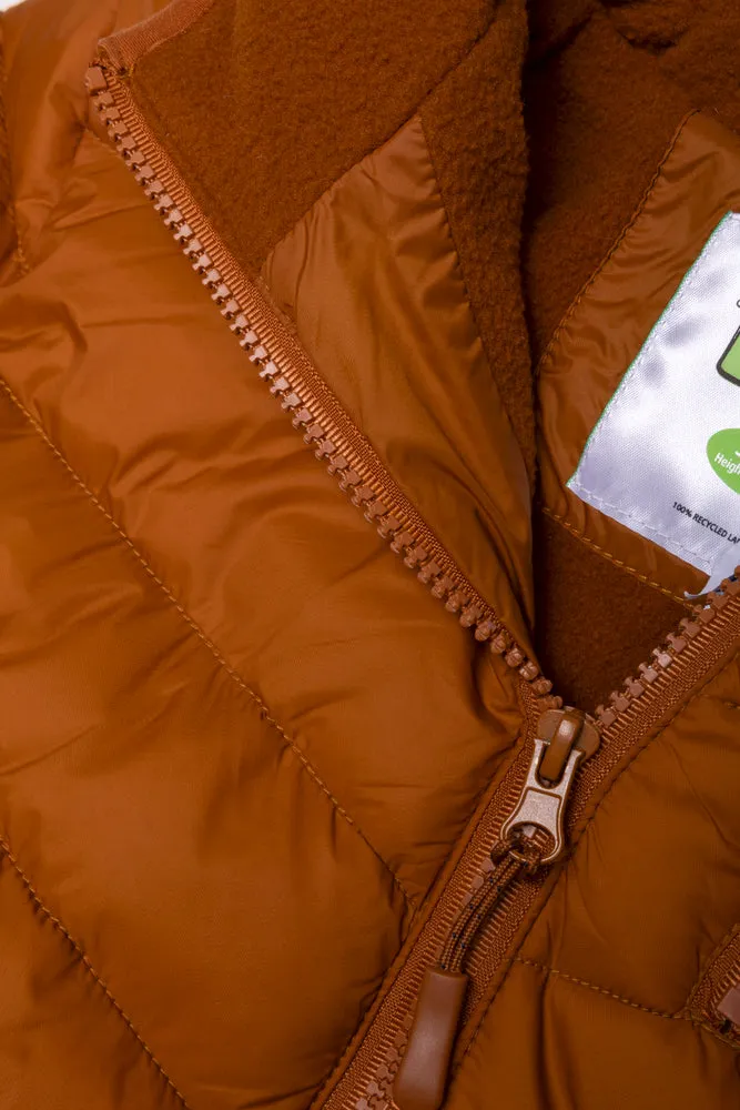 Hooded Puffer Jacket Rust sold by Ackermas product image thumbnail 2