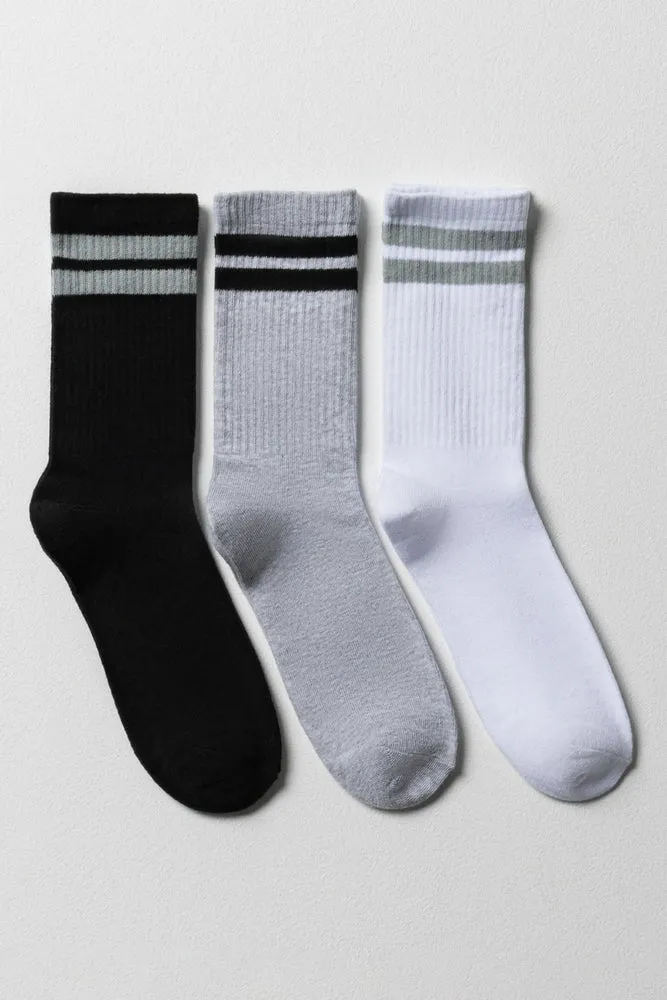 3 Pack Socks Black And Grey sold by Ackermas