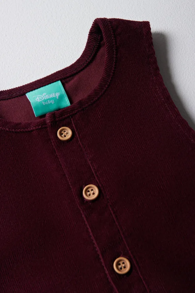 Mickey Mouse Dungaree Set Burgundy sold by Ackermas product image thumbnail 2