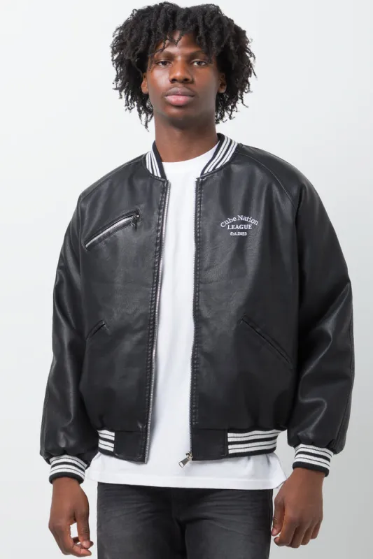 Baseball Jacket Black sold by Ackermas