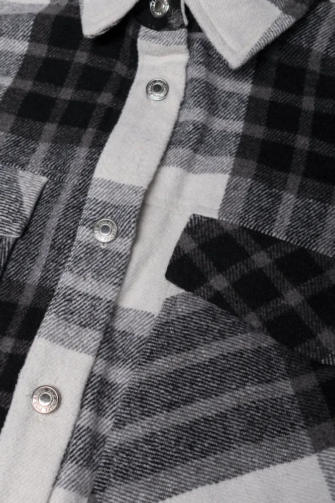 Check Shirt Black And White sold by Ackermas product image thumbnail 2