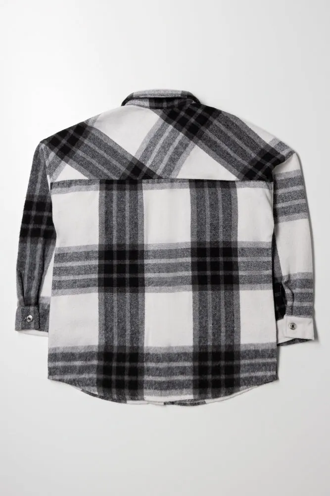 Check Shirt Black And White sold by Ackermas product image thumbnail 3