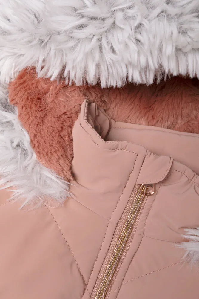 Hooded Puffer Jacket Pink sold by Ackermas product image thumbnail 2