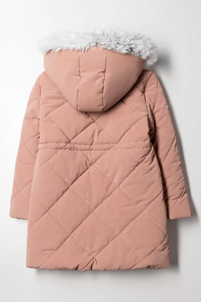 Hooded Puffer Jacket Pink sold by Ackermas product image thumbnail 4